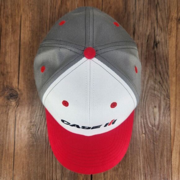 K-Products Case International Hat Cap Snapback White Red Farmer Mens Implement - Picture 7 of 11